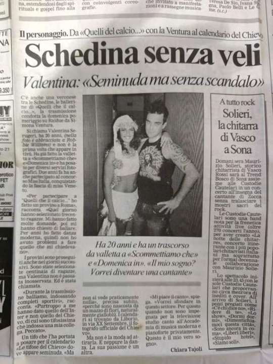 Schedina senza veli full newspaper page, 20 December 2002