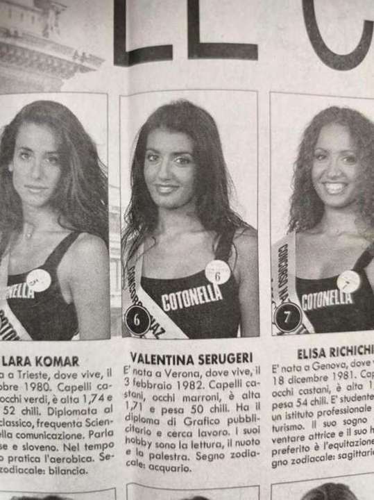 Gazzetta di Parma, 7 September 2000, close-up of Valentina Serugeri's entry