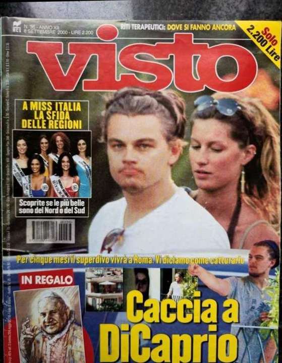 Visto magazine cover, n.36, 8 September 2000, A Miss Italia la sfida delle regioni
