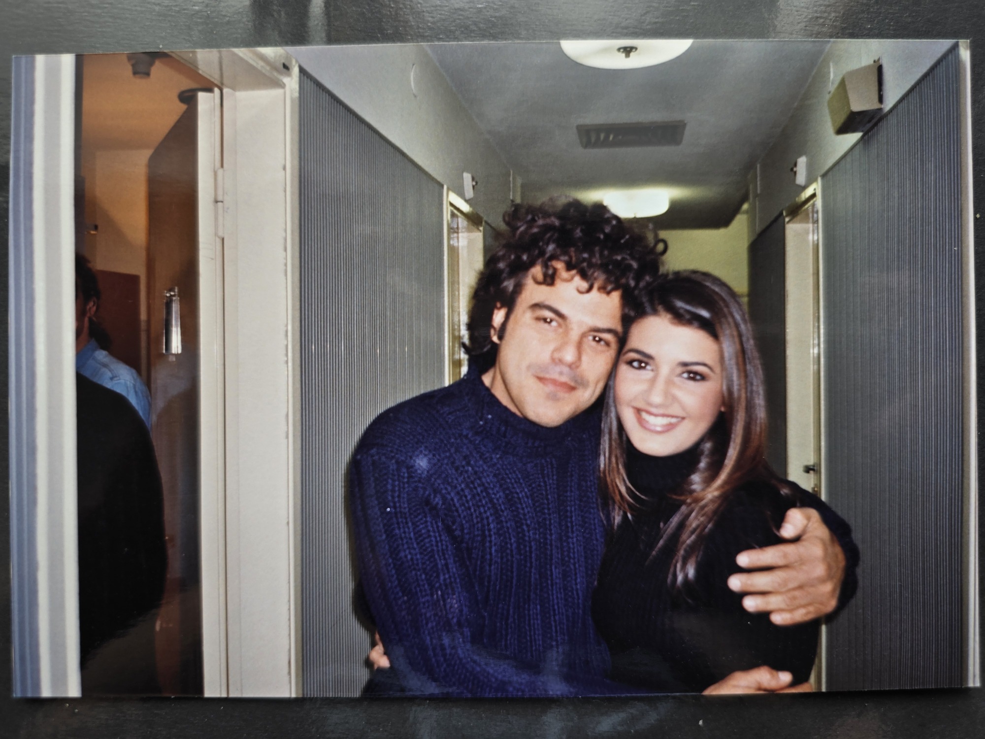 Personal backstage photo with singer Francesco Renga