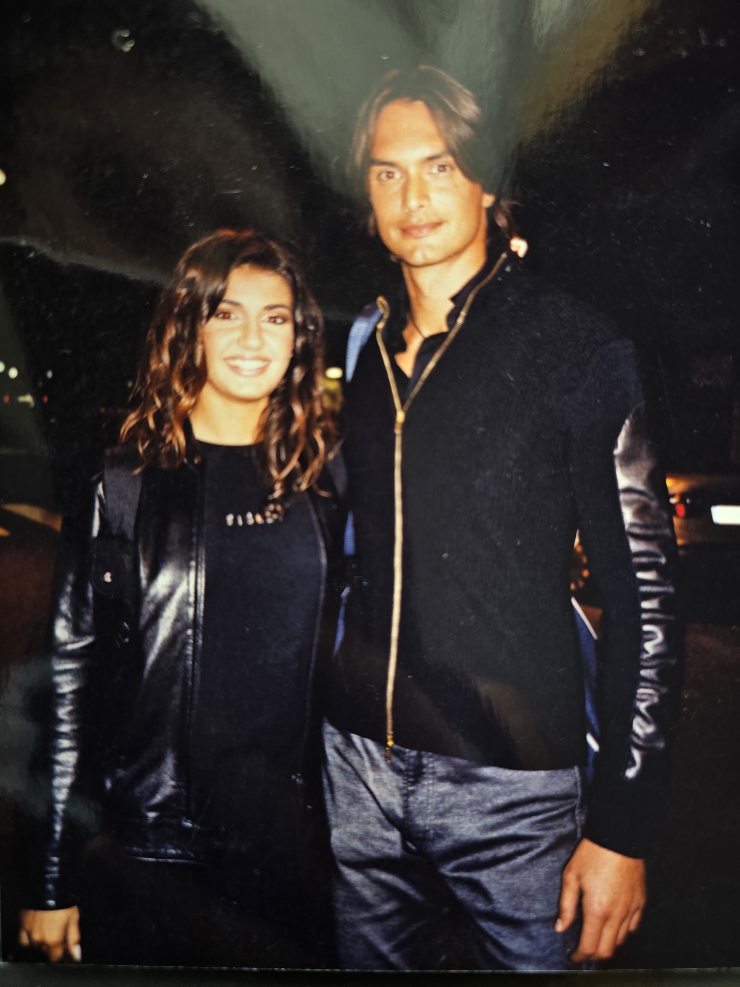 Personal backstage photo with model Marcus Schenkenberg