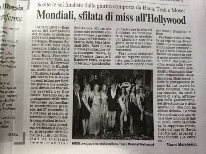 Mondiali, sfilata di miss all'Hollywood article, byline GiBa and Marco Marchesini