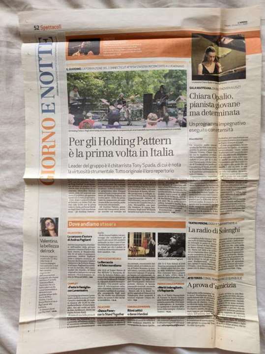 L'Arena full newspaper page, Giorno e Notte, 24 January 2009, page 52