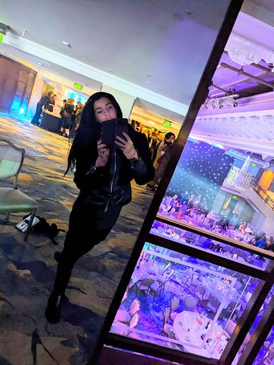 Photo inside the Women in Music Awards 2024 venue, ballroom visible